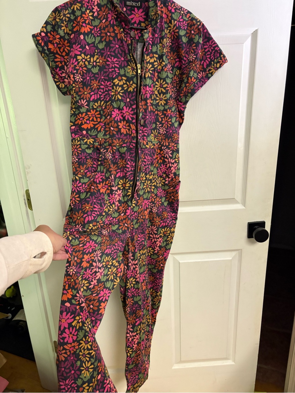 MIXED Classic Jumpsuit in Secret Garden euc L